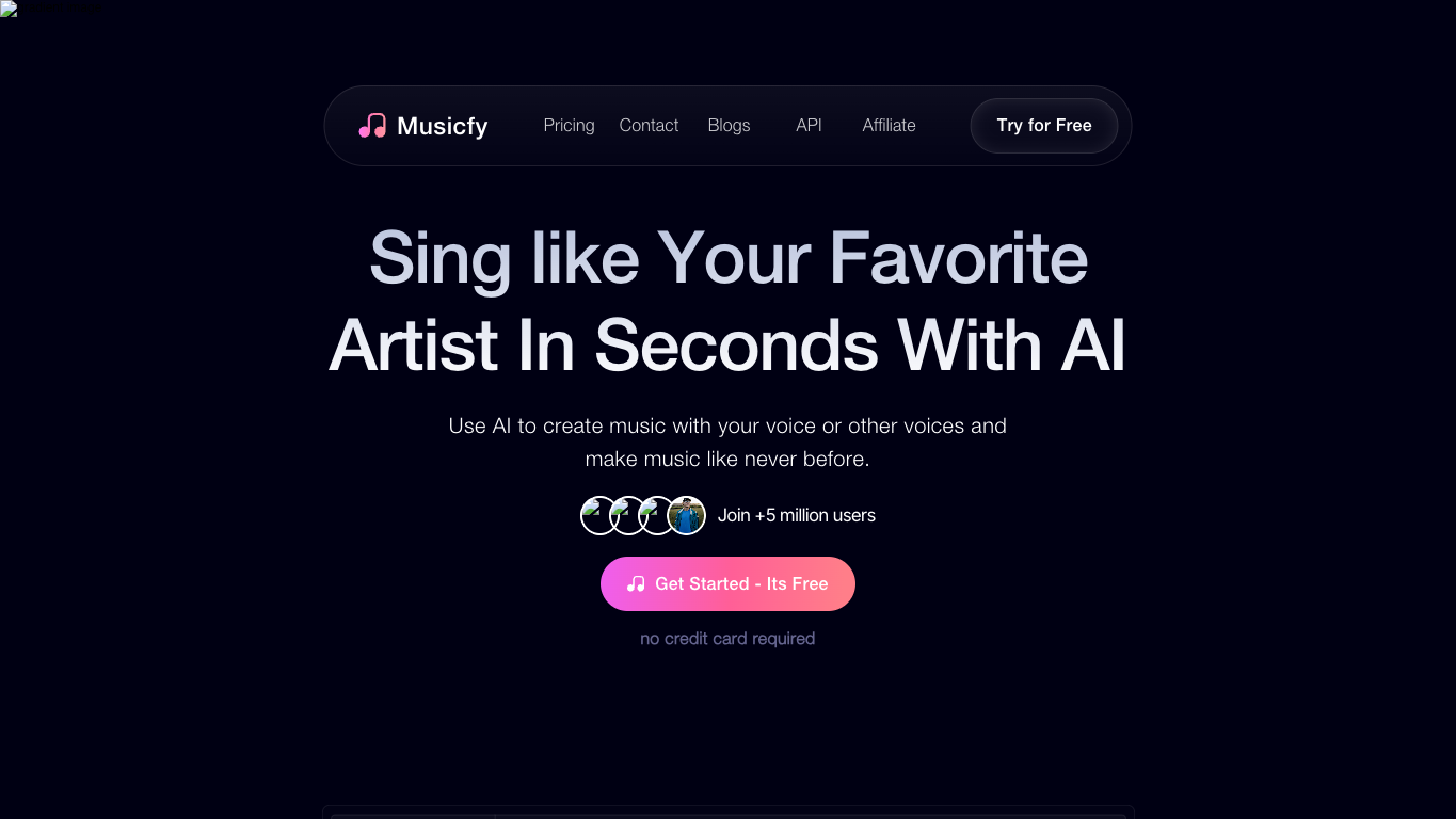 Musicfy AI screenshot